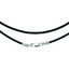 Серебряный шнур 40 см с серебряными замочками 630005б40